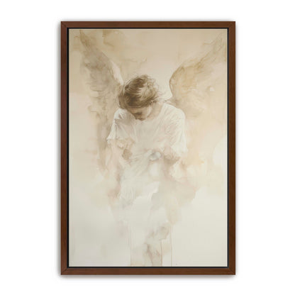 Faded Watercolor Angel Painting