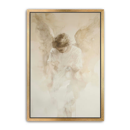 Faded Watercolor Angel Painting