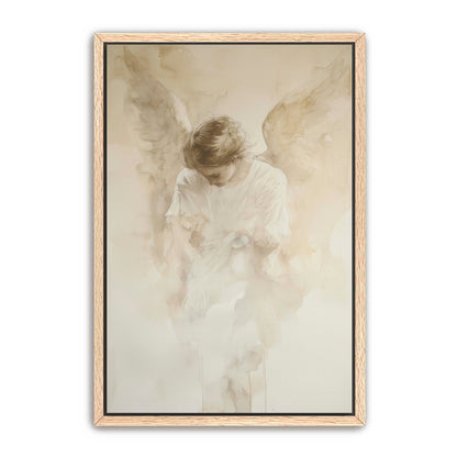 Faded Watercolor Angel Painting