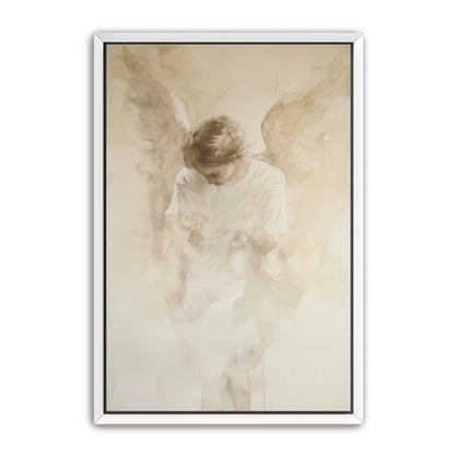 Faded Watercolor Angel Painting