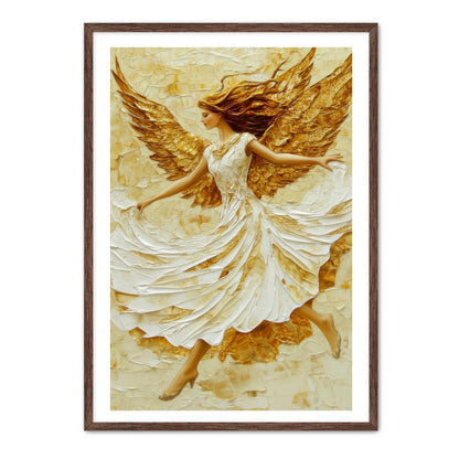 Flowy White Dress Angel Painting