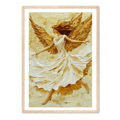 Flowy White Dress Angel Painting