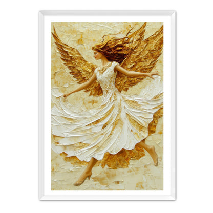 Flowy White Dress Angel Painting