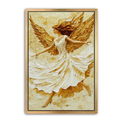Flowy White Dress Angel Painting