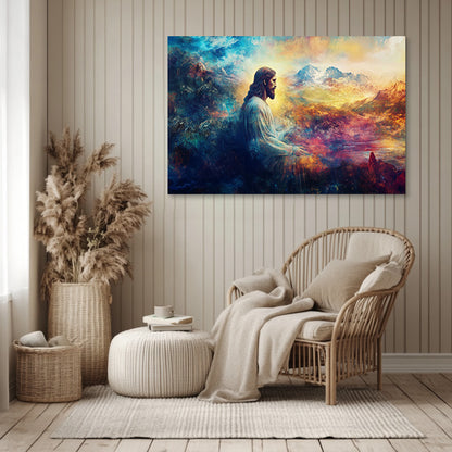Jesus Colorful Painting