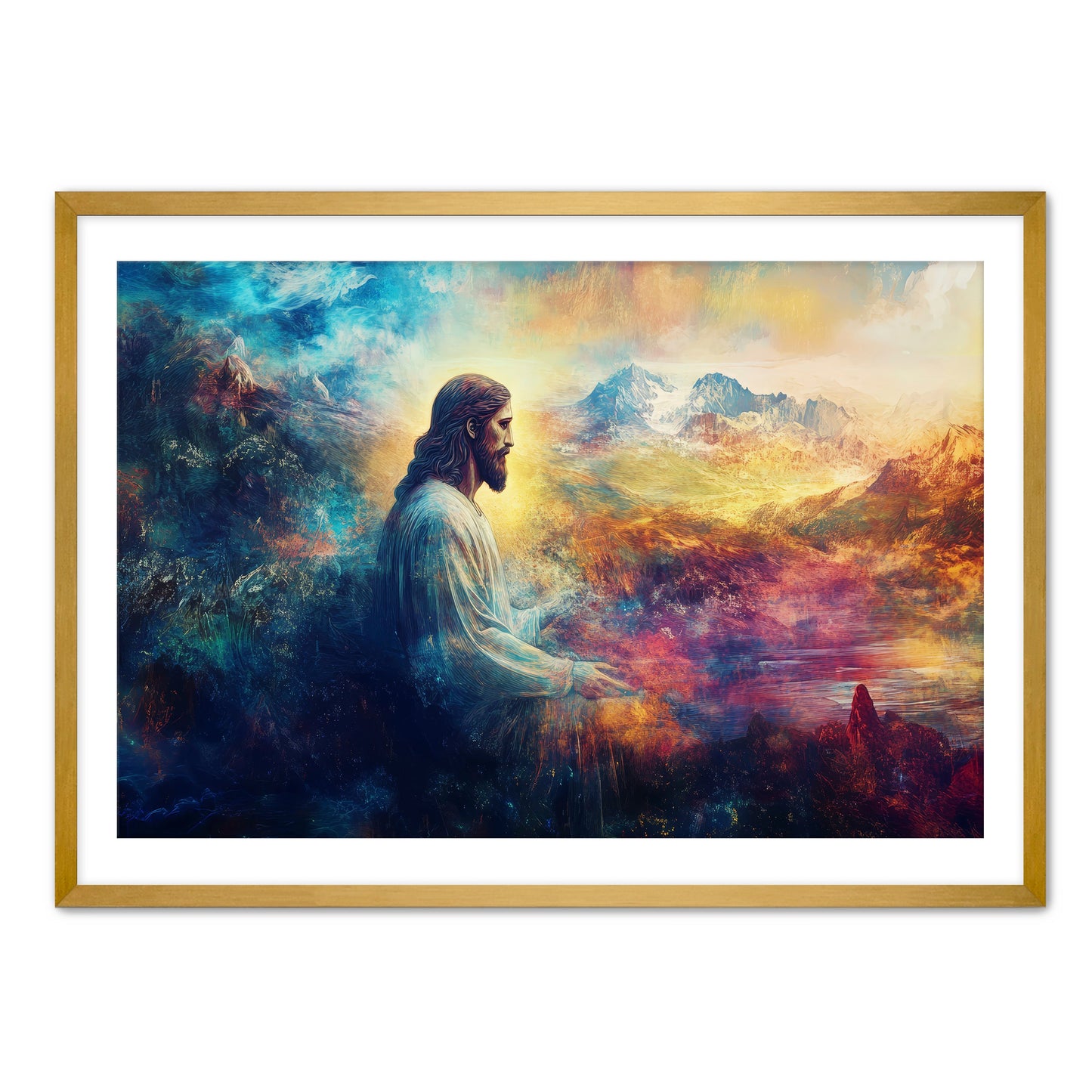Jesus Colorful Painting