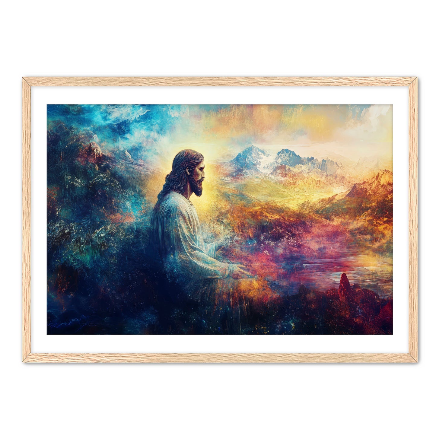 Jesus Colorful Painting