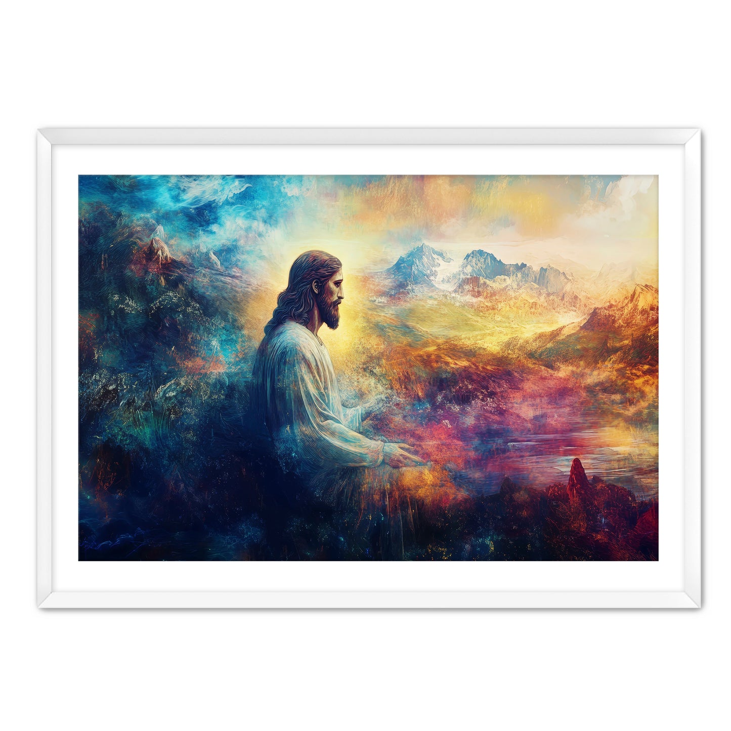 Jesus Colorful Painting