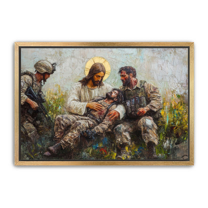 Jesus Healing Wounded Soldier