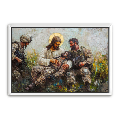 Jesus Healing Wounded Soldier