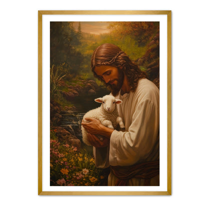 Jesus Holding Lamb