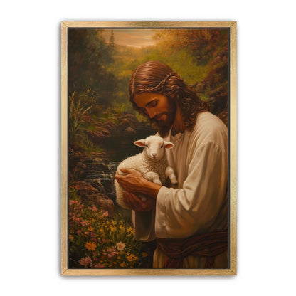 Jesus Holding Lamb