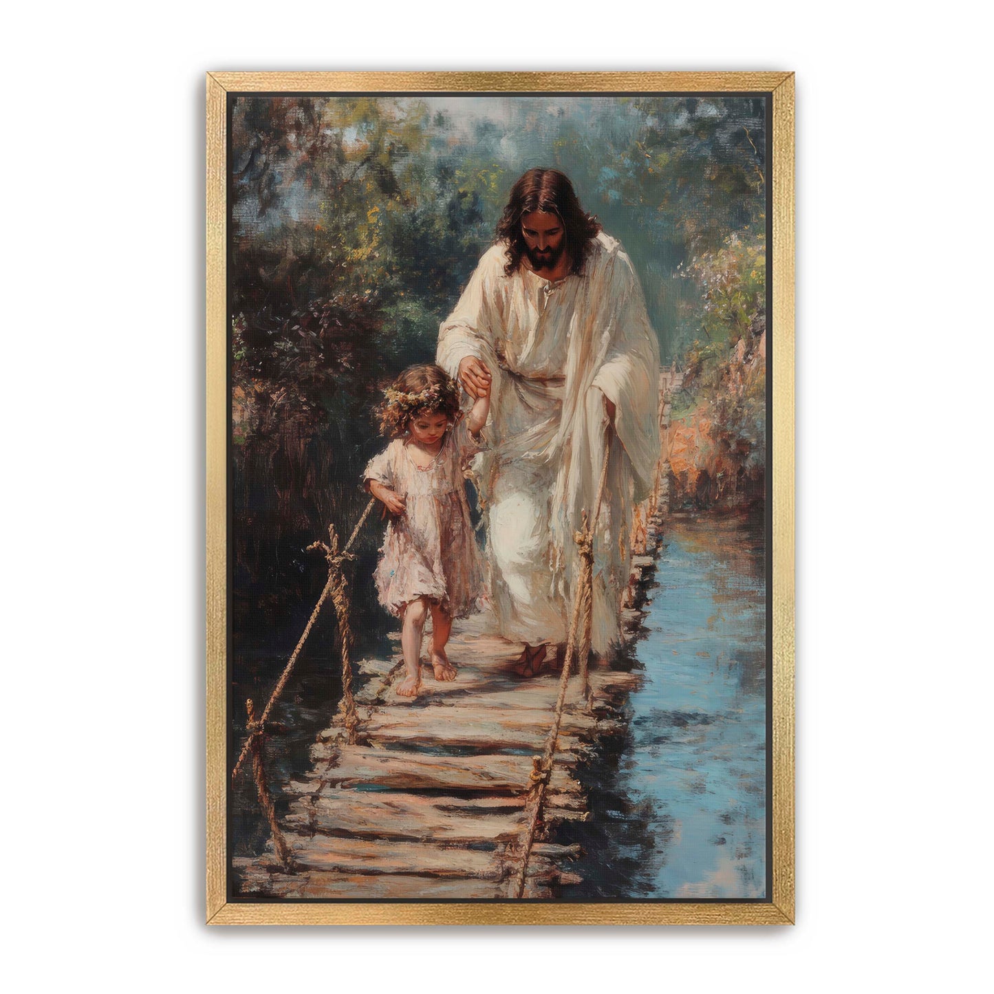 Jesus Holding Little Girl's Hand