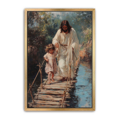Jesus Holding Little Girl's Hand