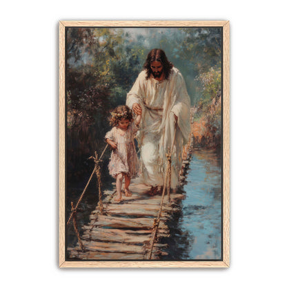 Jesus Holding Little Girl's Hand