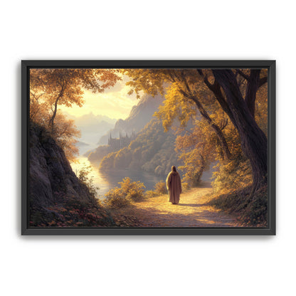 Jesus Walking on Path