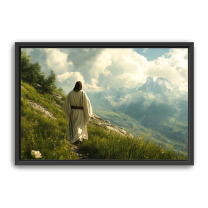 Jesus Walking on Slope