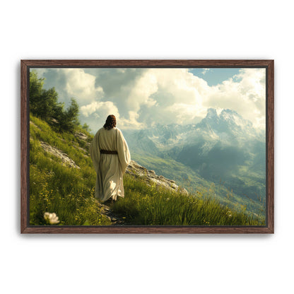 Jesus Walking on Slope
