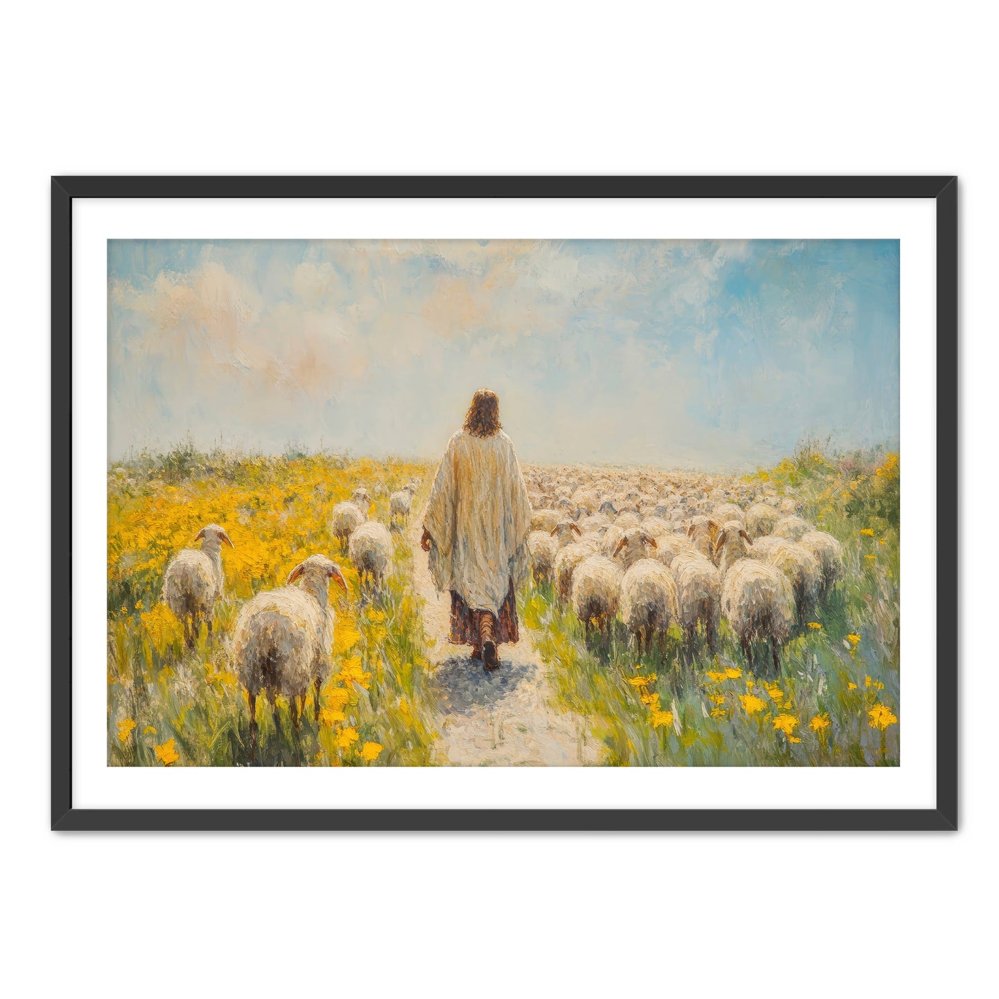 Jesus Watching the Flock