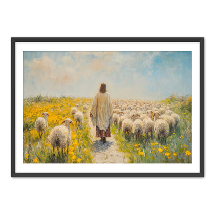 Jesus Watching the Flock