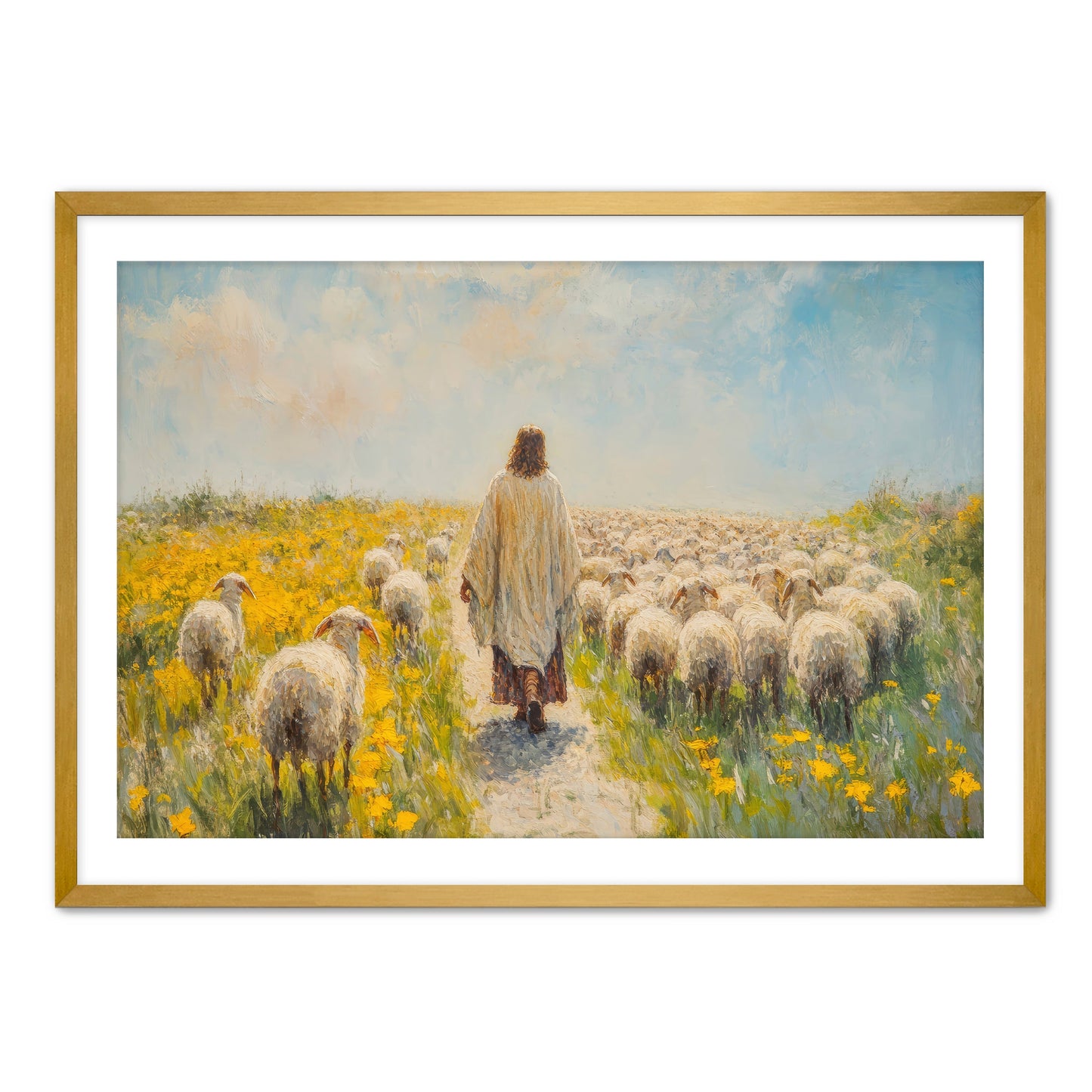 Jesus Watching the Flock