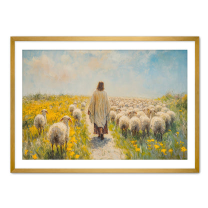 Jesus Watching the Flock