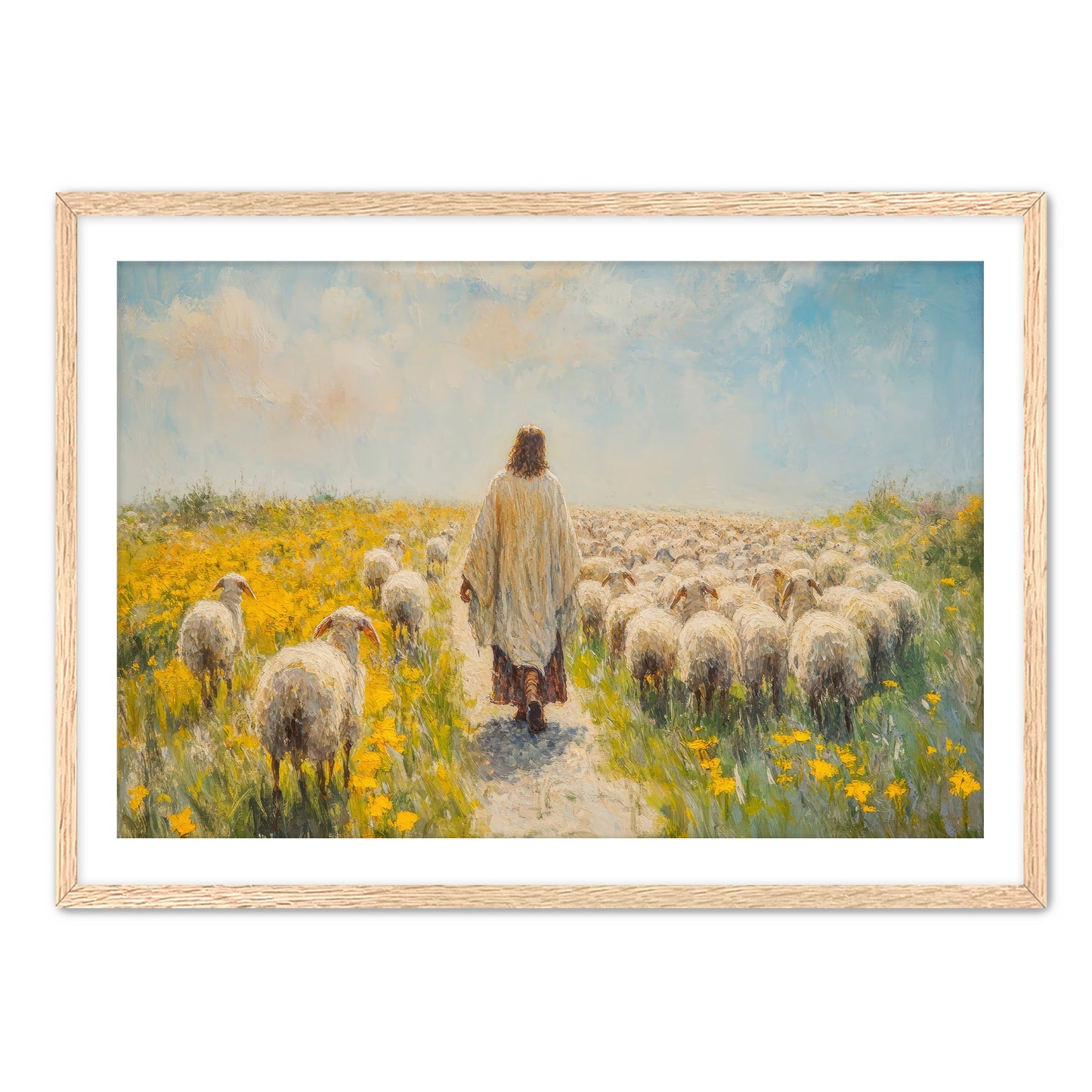 Jesus Watching the Flock