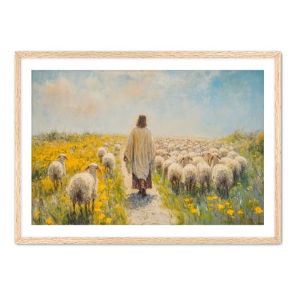 Jesus Watching the Flock