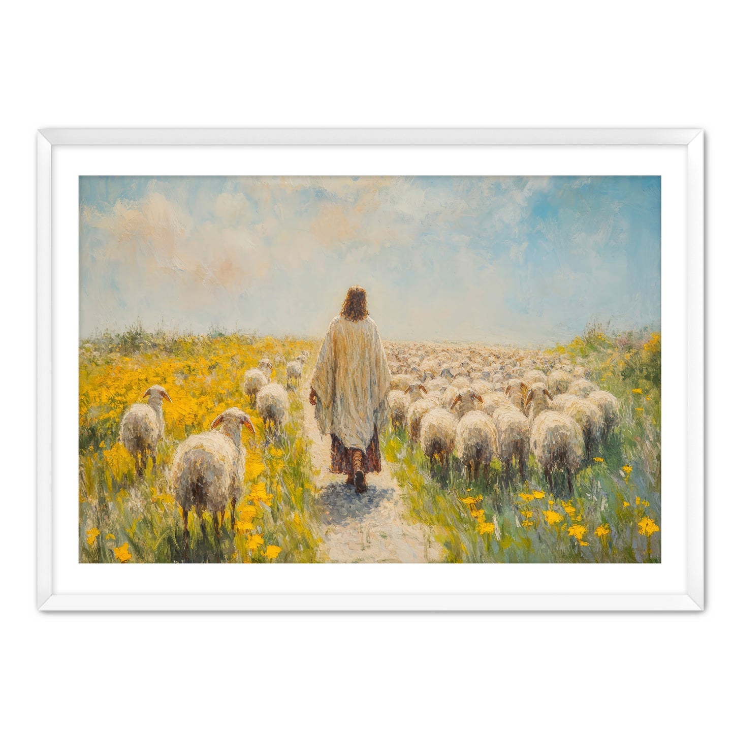 Jesus Watching the Flock