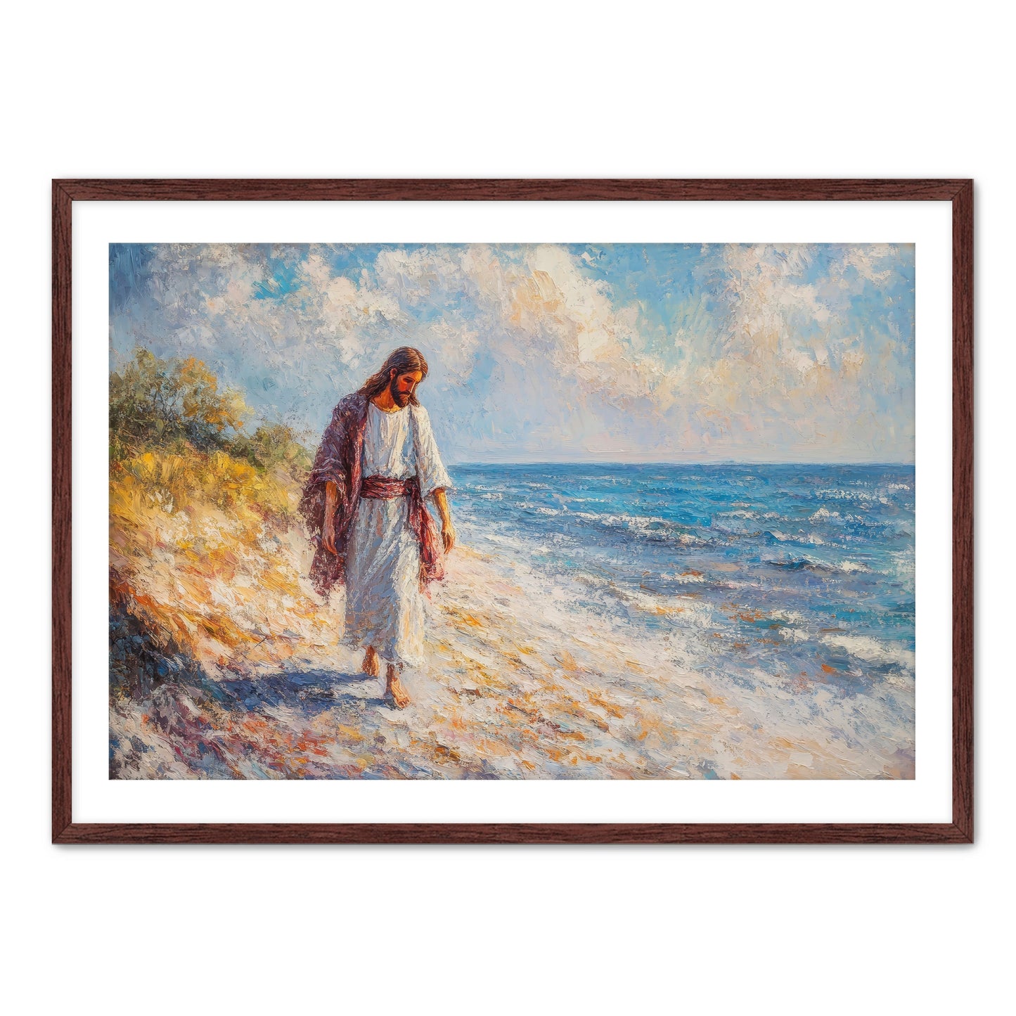 Jesus on Beach
