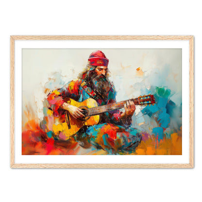 King David with Guitar