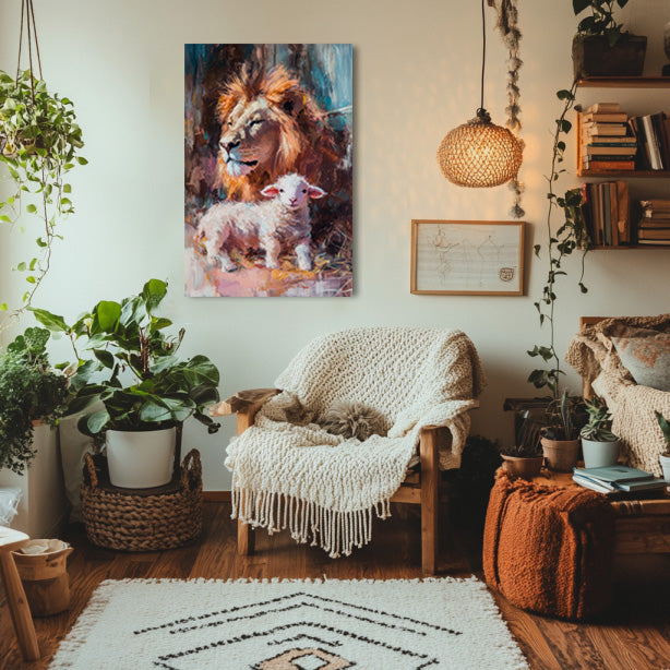 Lion Rest with Lamb