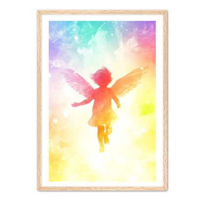 Little Angel Painting Rainbow