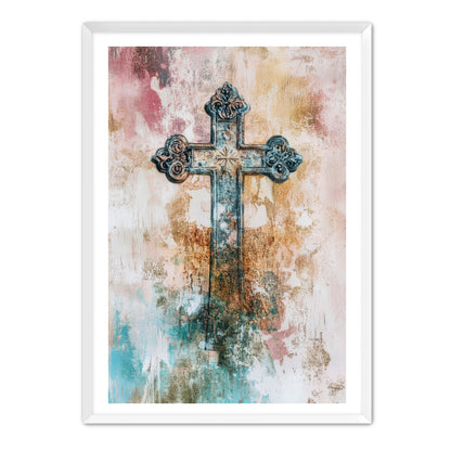 Metal Style Cross Print