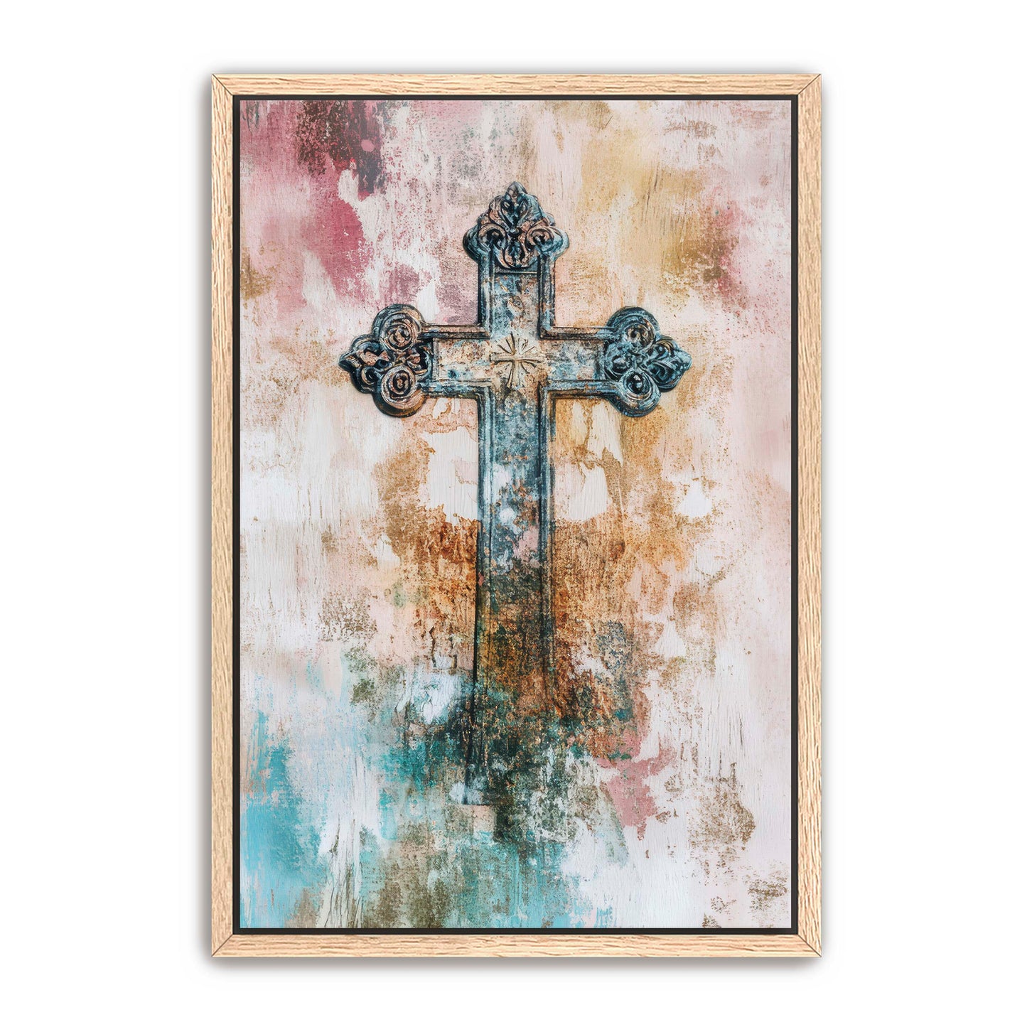 Metal Style Cross Print