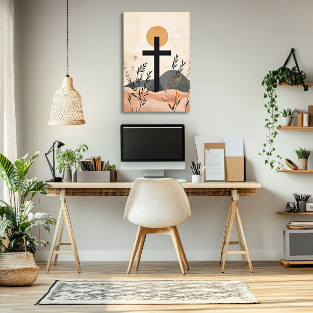 Modern Stylish Cross Print