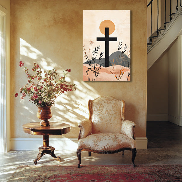Modern Stylish Cross Print