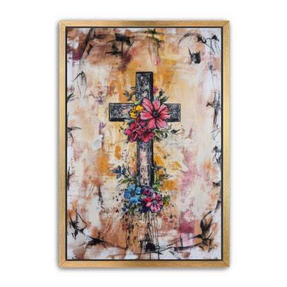 Modern Boho Print of Cross
