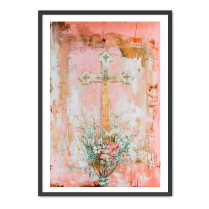 Modern Print of Cross