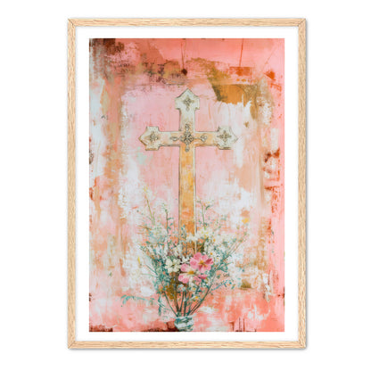 Modern Print of Cross
