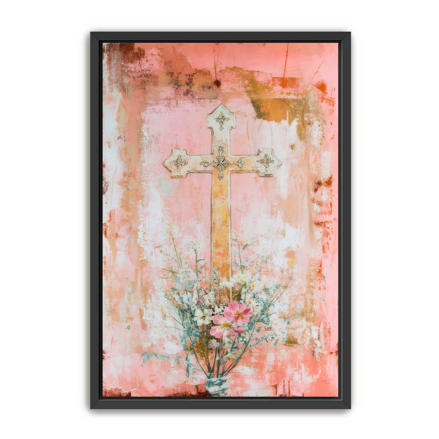 Modern Print of Cross