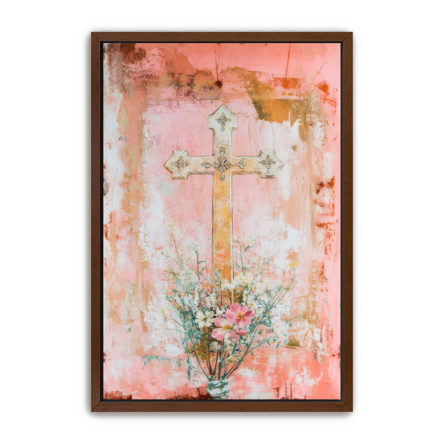Modern Print of Cross
