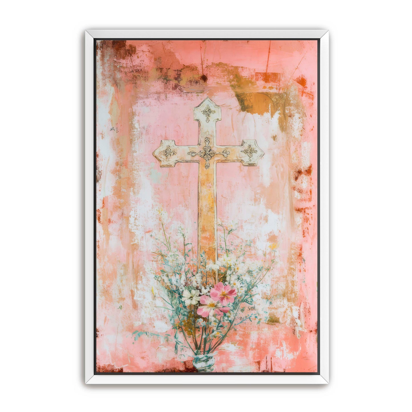 Modern Print of Cross