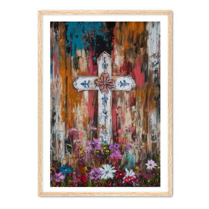 Modern Style Cross Print