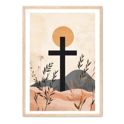 Modern Stylish Cross Print