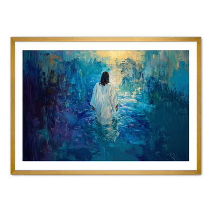 Painting of Jesus in Water