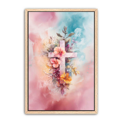 Pink Art Print with Watercolor