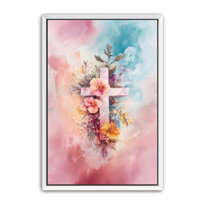 Pink Art Print with Watercolor