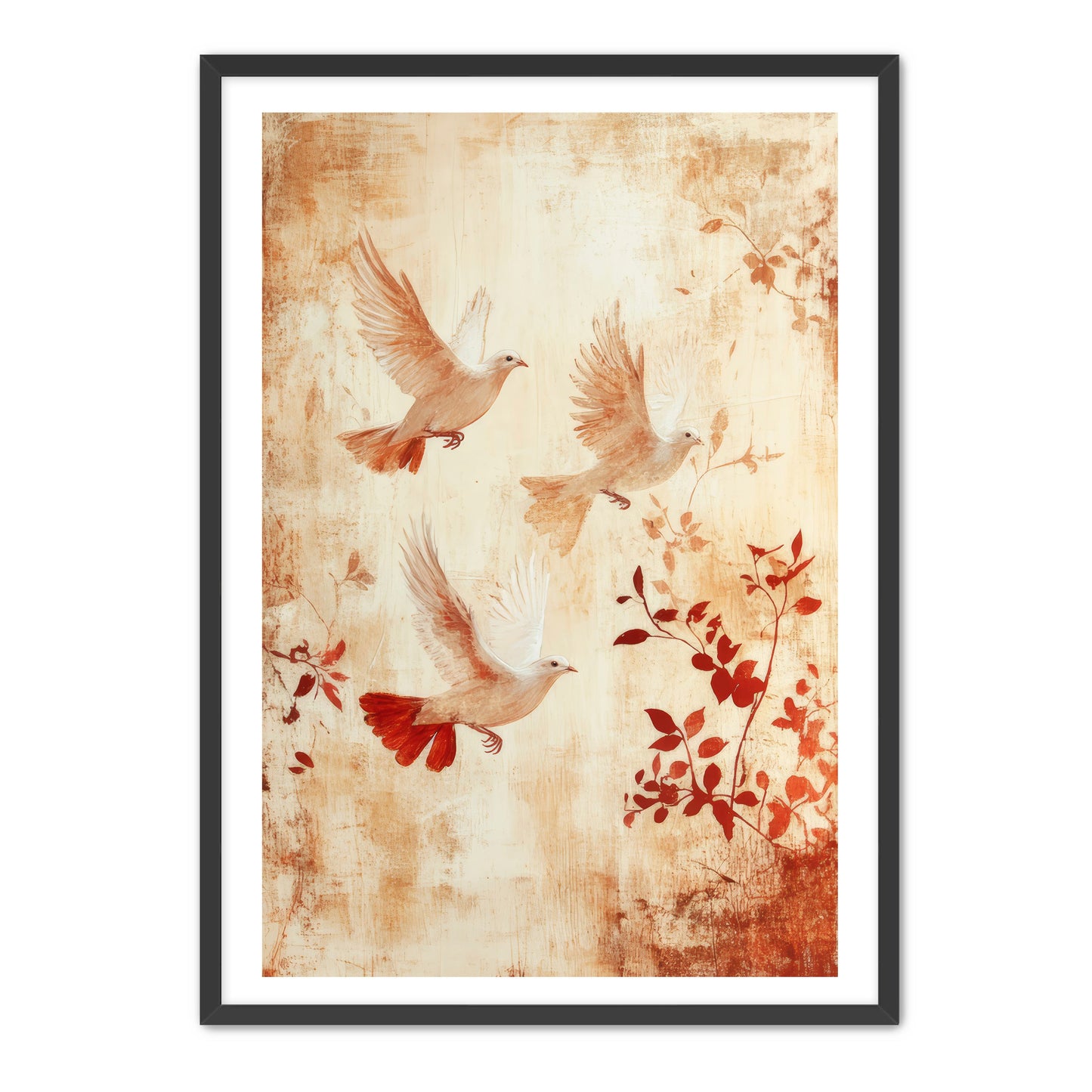 Print of Three Doves