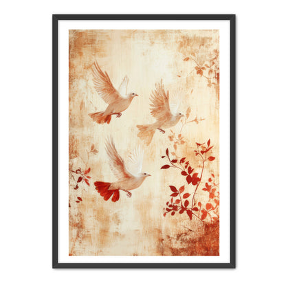 Print of Three Doves